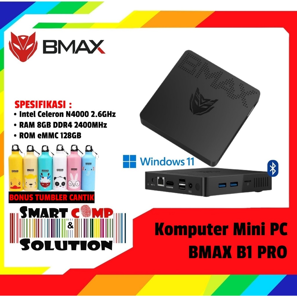 Jual Komputer Mini PC Kit - BMAX Max Mini B1 Pro Intel Celeron N4000 8/ ...