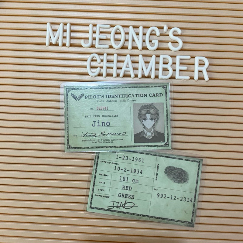 Jual ID Card Official ENHYPEN DARK MOON Jino Memorabilia Set
