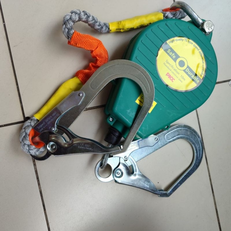 Jual Fall arrester 5 meter retractable lifeline big hook - 5m | Shopee ...