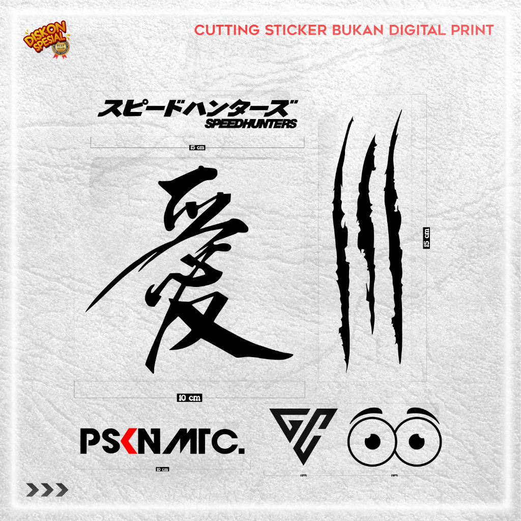 Jual Sticker Speedhunters 6in1 untuk body motor atau helm | Shopee ...