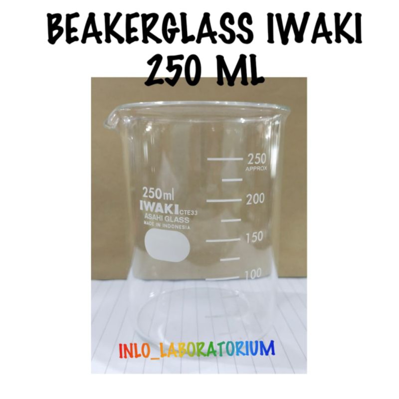 Jual Beaker Glass PYREX & IWAKI 250 ml/Beakerglass/Beaker/Beker/Gelas ...