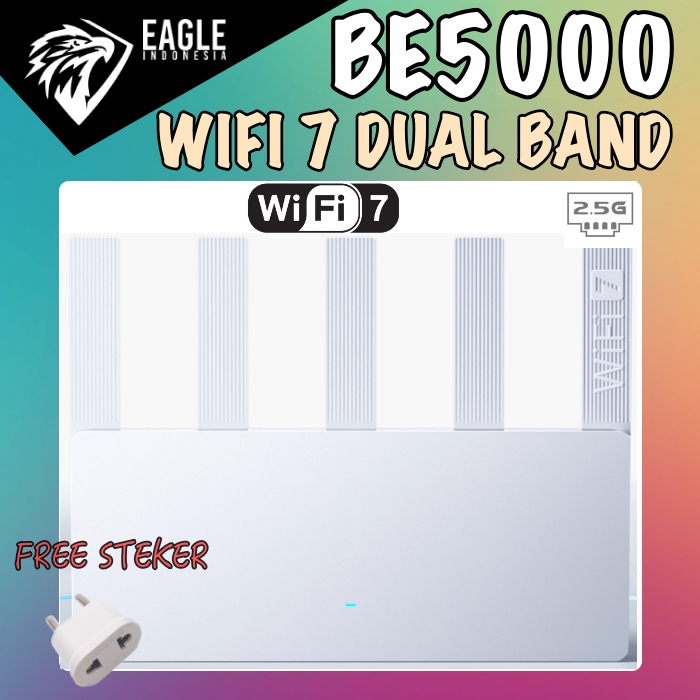 Jual Mi BE5000 Router Wireless Mesh WIFI 7 WIFI7 WIFI6 2.5G Dual WAN ...