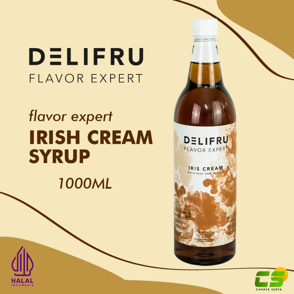 Jual Delifru Syrup/Sirup - Irish Cream Syrup 1000 ml | Shopee Indonesia