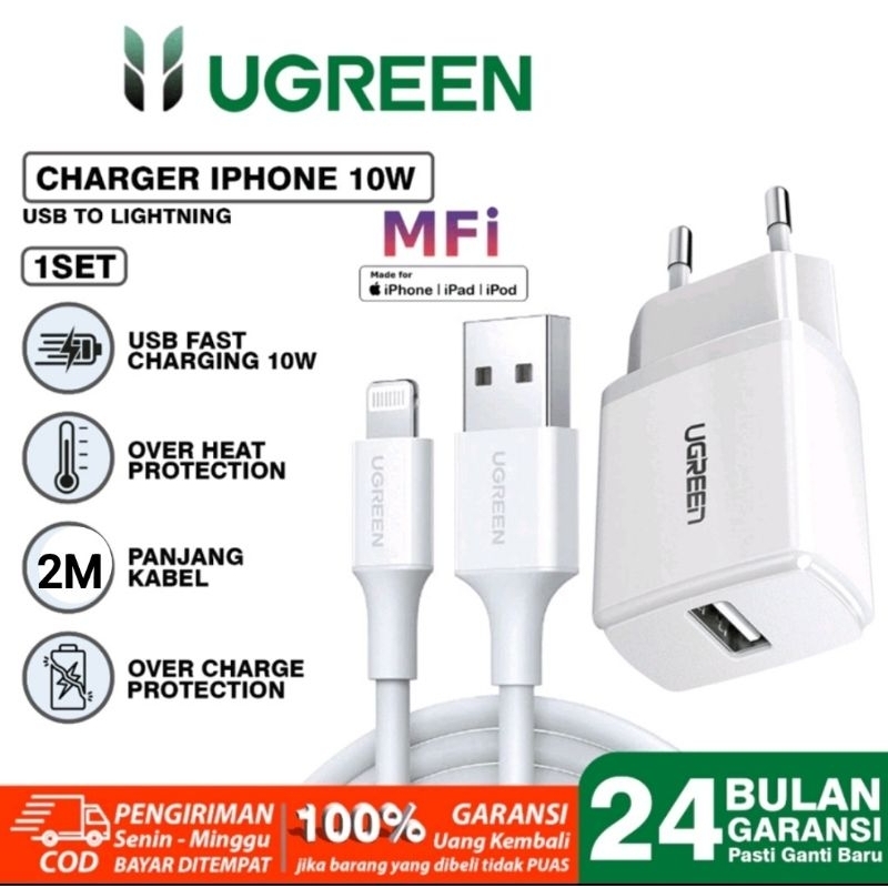 Ugreen Charger iPhone Plus X XR XS Max Ipad Fast Charging 10W