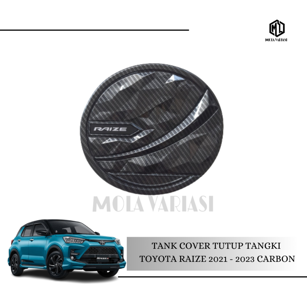 Jual Tank Cover Tutup Tangki Toyota Raize 2021 - 2023 Carbon | Shopee ...