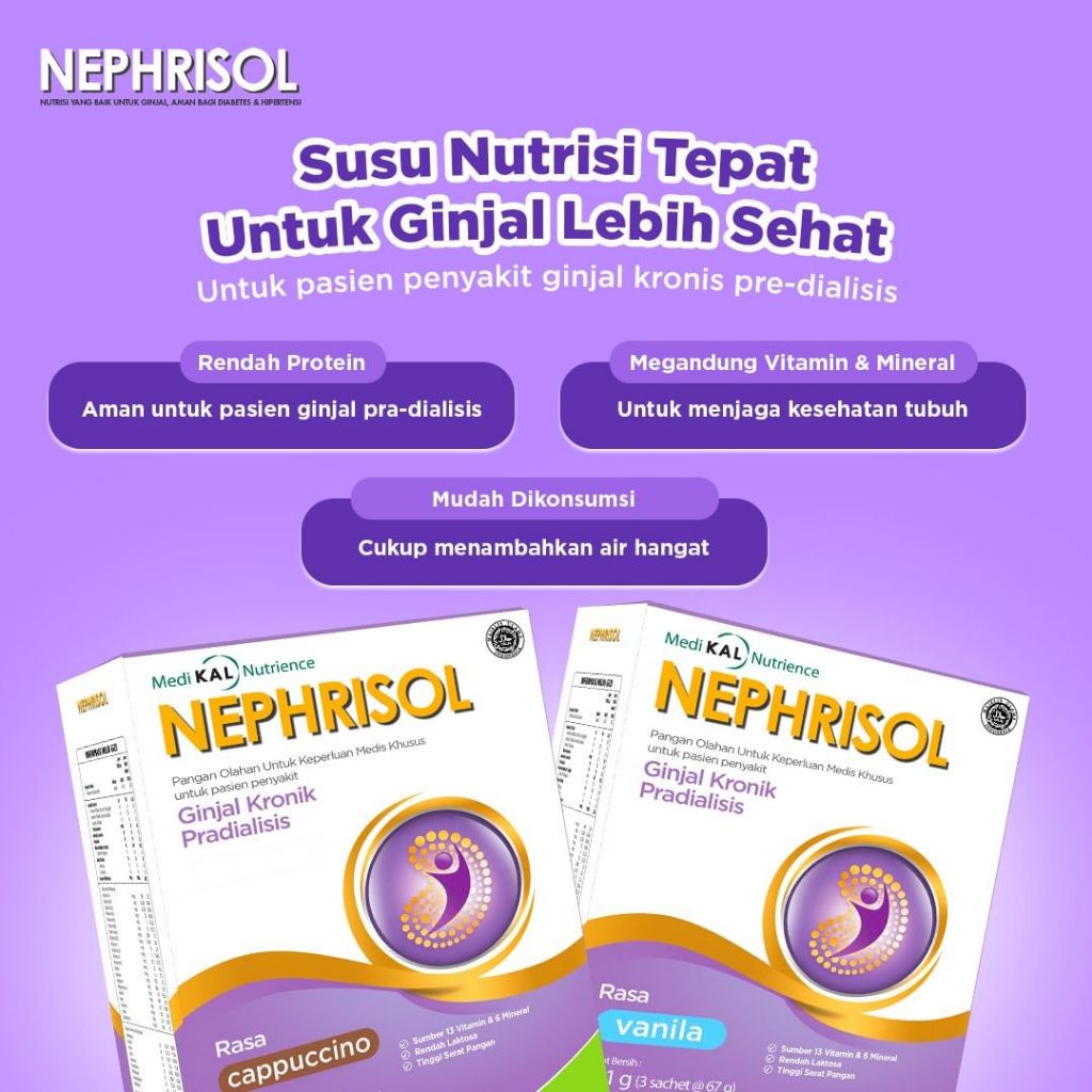 Jual Nephrisol /NEPHRISOL - D vanila /cappucino 201gr (Susu Pasien ...