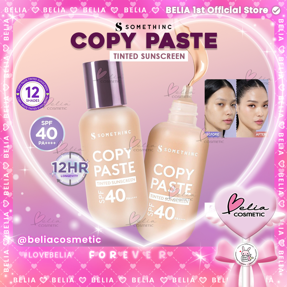 Jual BELIA SOMETHINC Copy Paste Tinted Sunscreen SPF 40 PA++++ - Skin ...