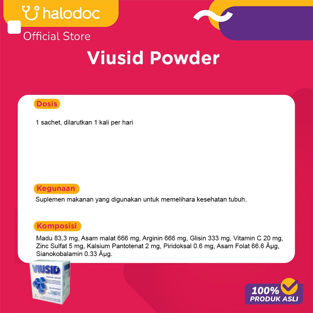 Jual Viusid Powder 4 g | Shopee Indonesia