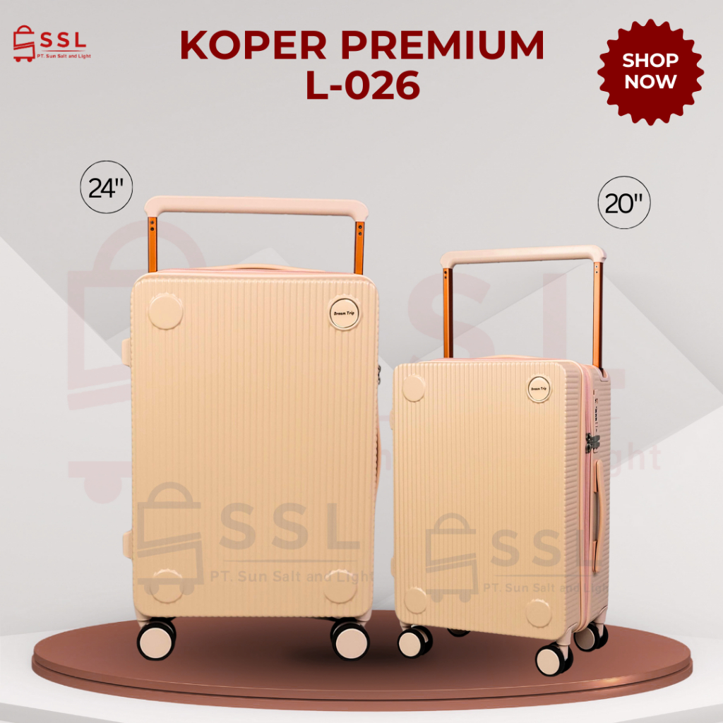 Jual Koper Premium L026 Limited Stok 20/24 inch Full Polycarbonate TSA ...
