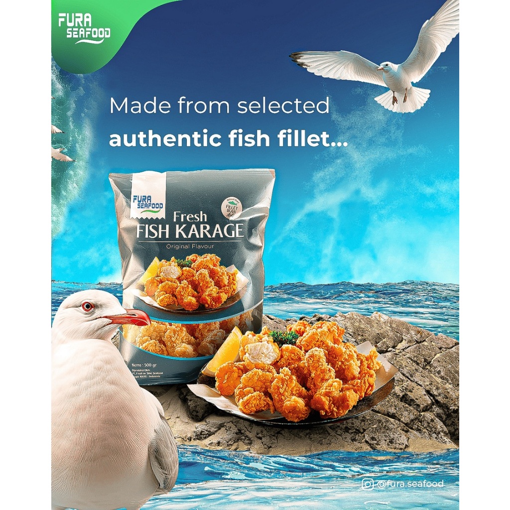 Jual FISH KARAGE FURA SEAFOOD 500GR KARAAGE IKAN HALAL | Shopee Indonesia