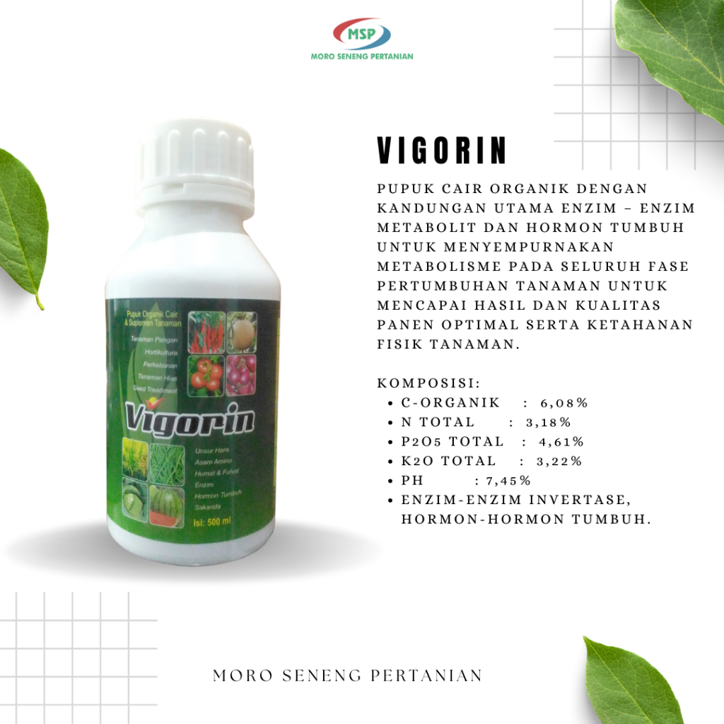 Jual VIGORIN (Pupuk Organik Tanaman)500 ML | Shopee Indonesia