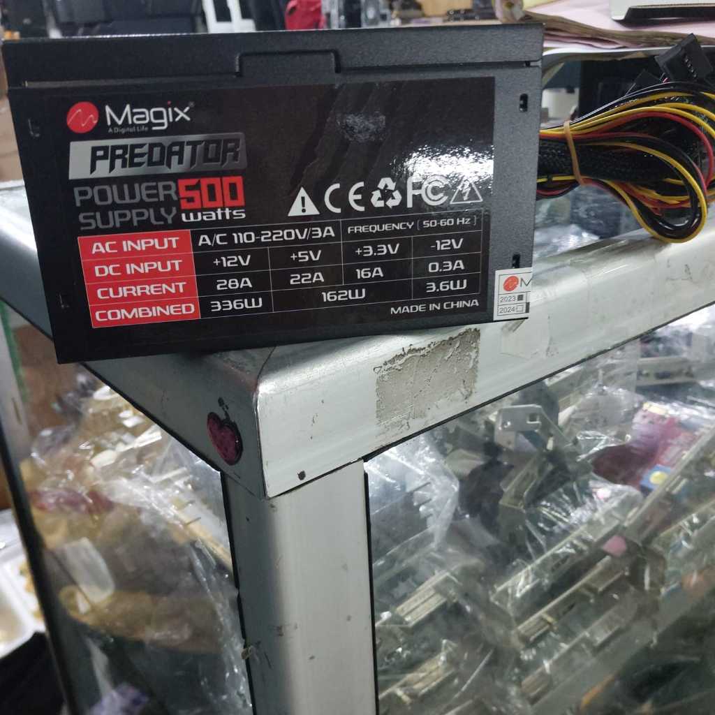 Jual power supply psu magix predator 500watt copotan casing baru ...