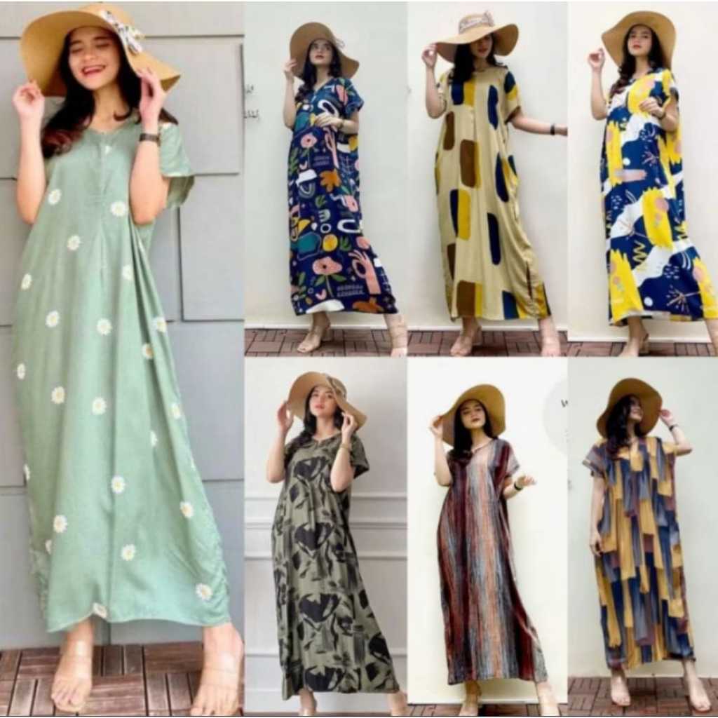 Jual Daster Panjang Busui Kekinian Ukuran jumbo Bawah lutut Resleting ...