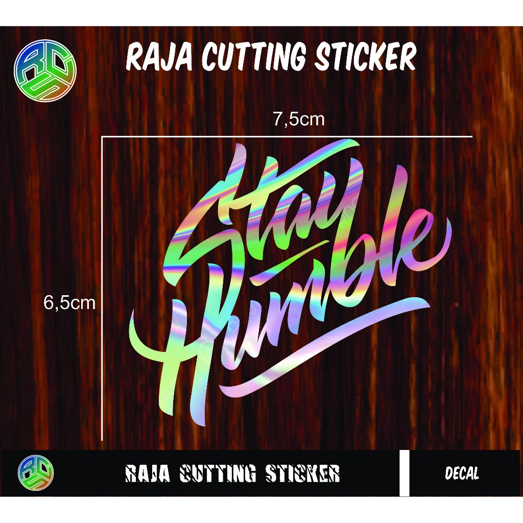 Jual stiker stayhumble sticker stay humble 7,5 cm | Shopee Indonesia