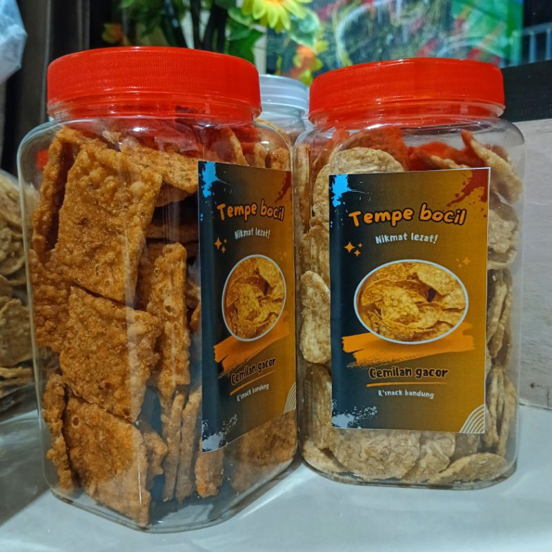 Jual kerpik tempe mini toples 500gr | Shopee Indonesia