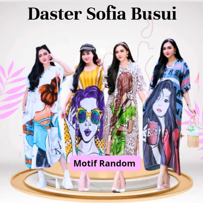 Jual 1 pcs Daster Sofia Busui -Resleting/kancing depan Bahan Rayon ...