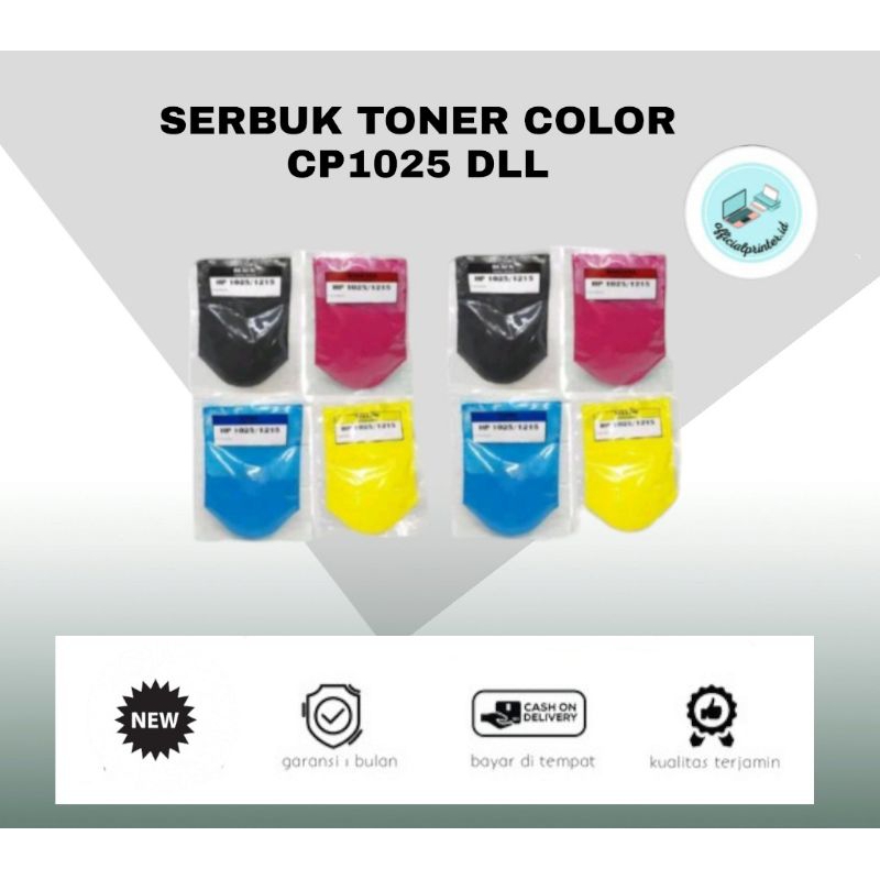Jual Serbuk Toner Color Universal 45 Gram HP LaserJet CP1025 1215 1515 ...