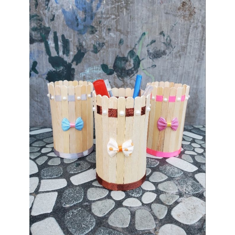 Jual kerajinan tangan dari kaleng/tempat pensil/kerajinan daur ulang
