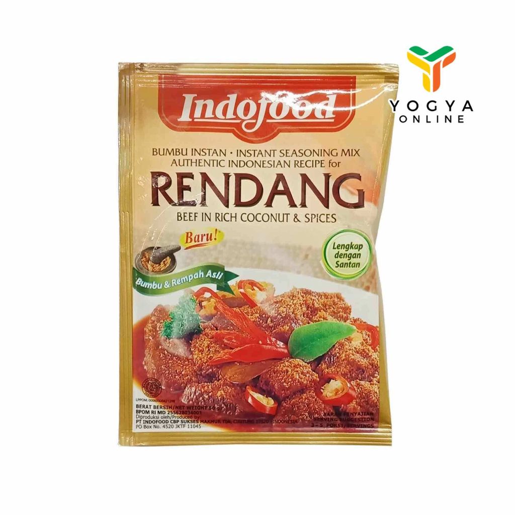 Jual Indofood Bumbu Racik Spc Rendang 50 Gr | Shopee Indonesia