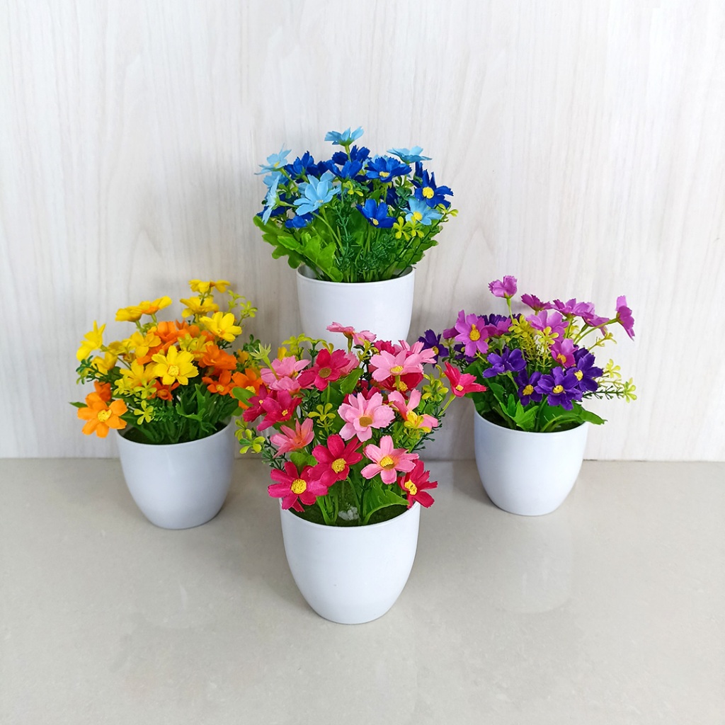Jual BG Bunga Krisan Artificial Dekorasi Plastik Flower Ornamen ...