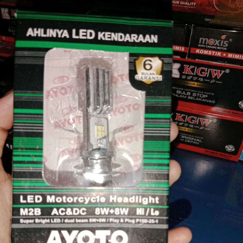 Jual Led Motorcycle Headlight Ayoto Ac/Dc 8w | Shopee Indonesia