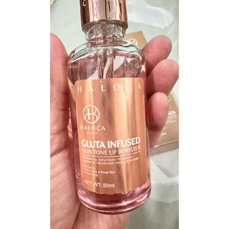 Jual HALOCA BEAUTY - INFUSED WHITENING BODY SERUM ( KEMASAN GOLD NEW ...