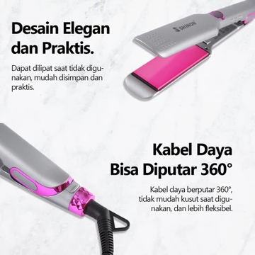 SHINON SH 788 Catokan Rambut Smoothing Ion 2in1 Curly Dan Lurus Catok Pelurus Rambut Salon