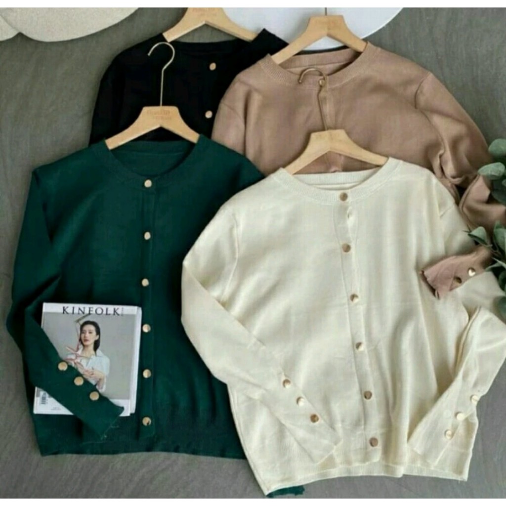 Jual Aira Cardigan Rajut atasan Outer Wanita By Galleraj.id | Shopee ...
