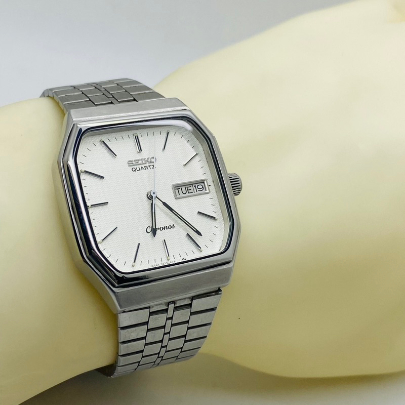 Jual Seiko Chronos 7433-5010 White Dial Japan Domestic Market