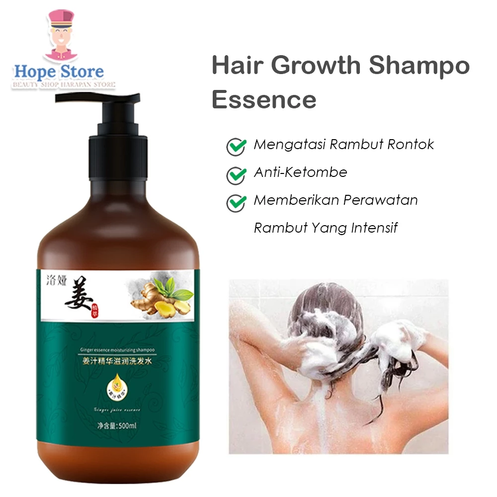 Shampoo Penumbuh Rambut Cepat Essence Ginger Shampoo 500ml | AutoStock