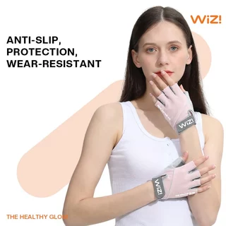 WiZi Sarung Tangan Olahraga Fitness Glove Half Finger Glove Sport Angkat Beban (AO08)