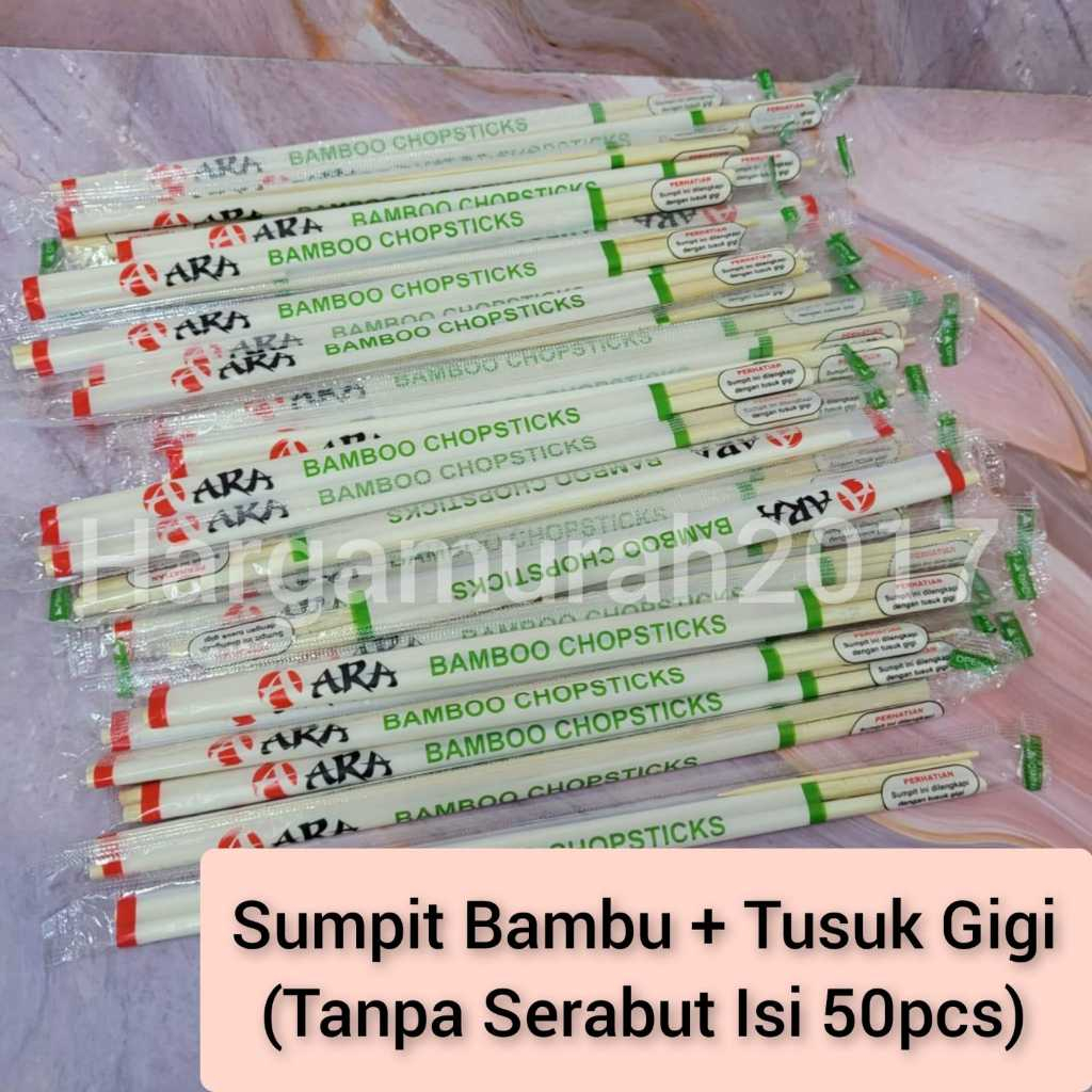 Jual Sumpit Bambu Pack Isi Pasang Tusuk Gigi Tanpa Serabut