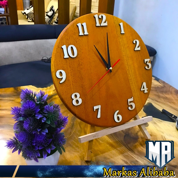 Jual Jam Dinding Kayu 30 Cm / Jam Dinding Kayu Mahoni Dan Mdf Mesin Jam ...