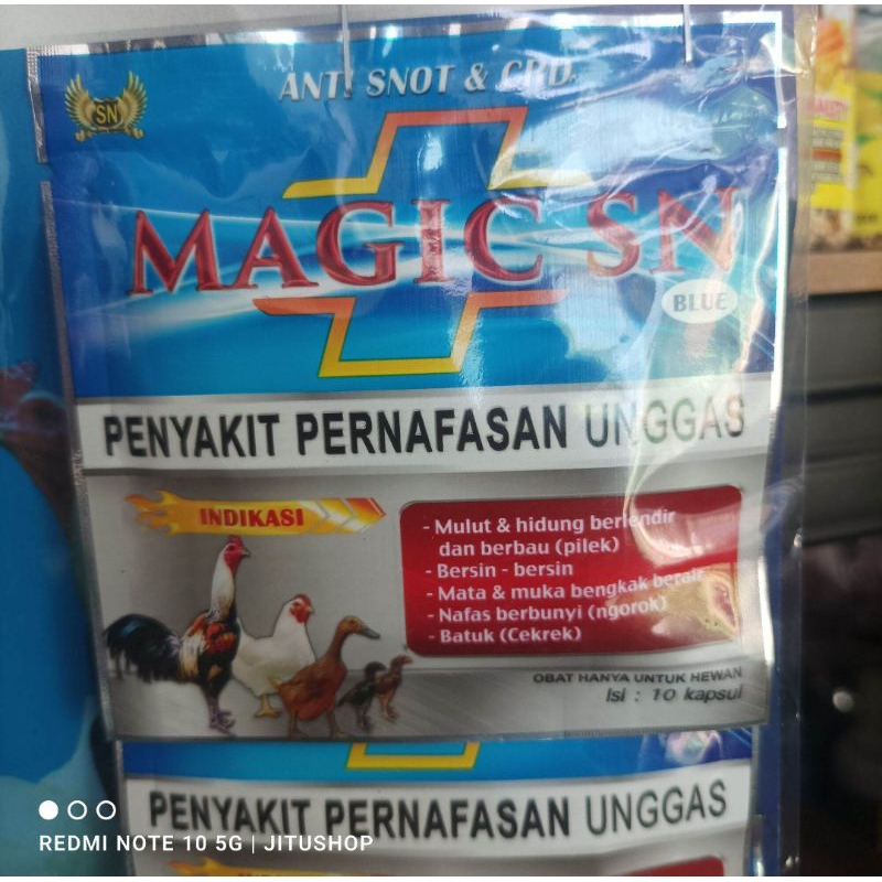 Jual MAGIC SN BIRU ANTI SNOT CDR SASANA NGAPAK OBAT AYAM BURUNG ANTI ...