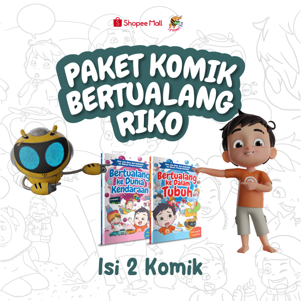 Jual Syaamil Kid - Paket 2 Komik Anak Riko The Series Bertualang Custom ...