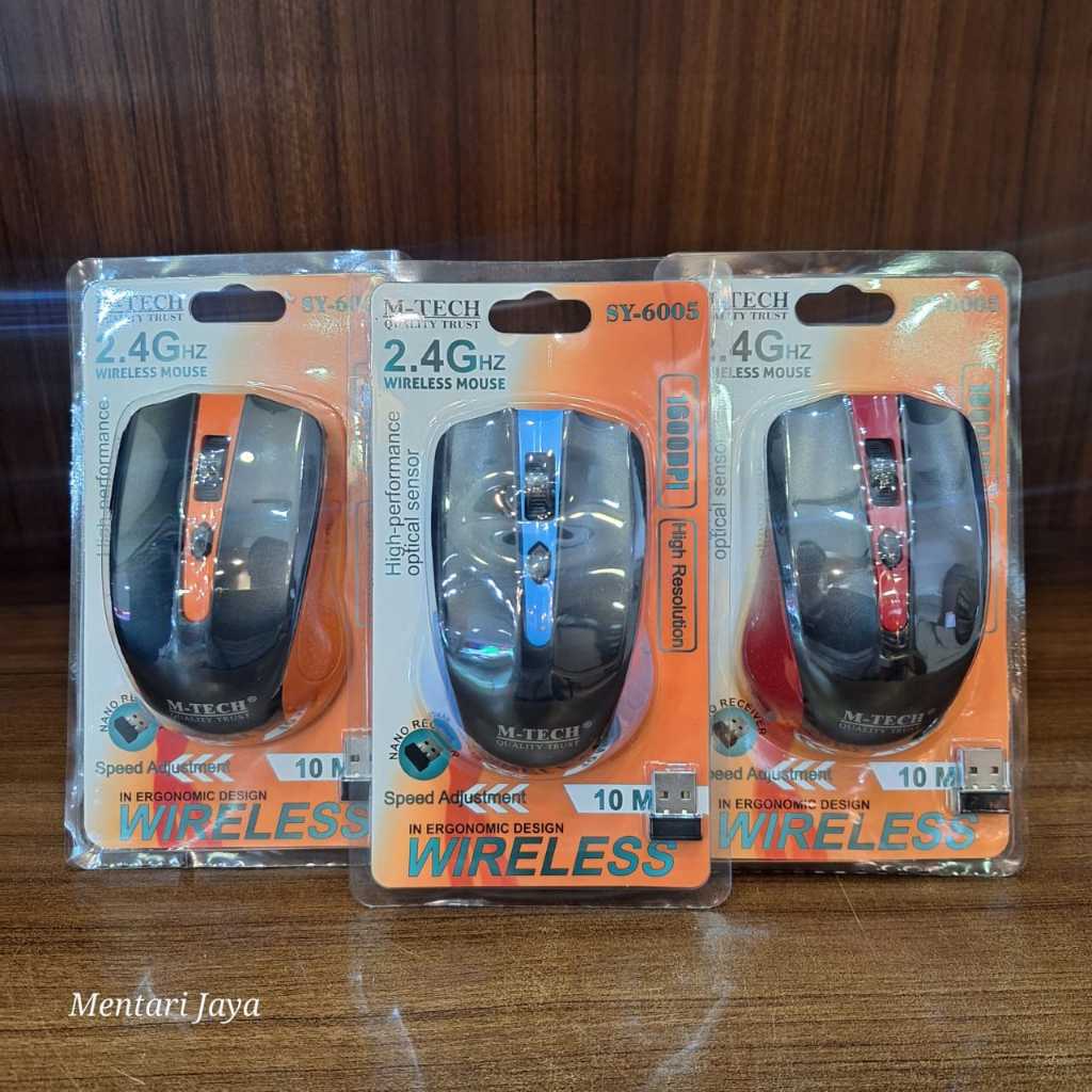 Jual M-TECH WIRELESS MOUSE 2.4GHZ SY-6005 MOUSE WIRELESS | Shopee Indonesia