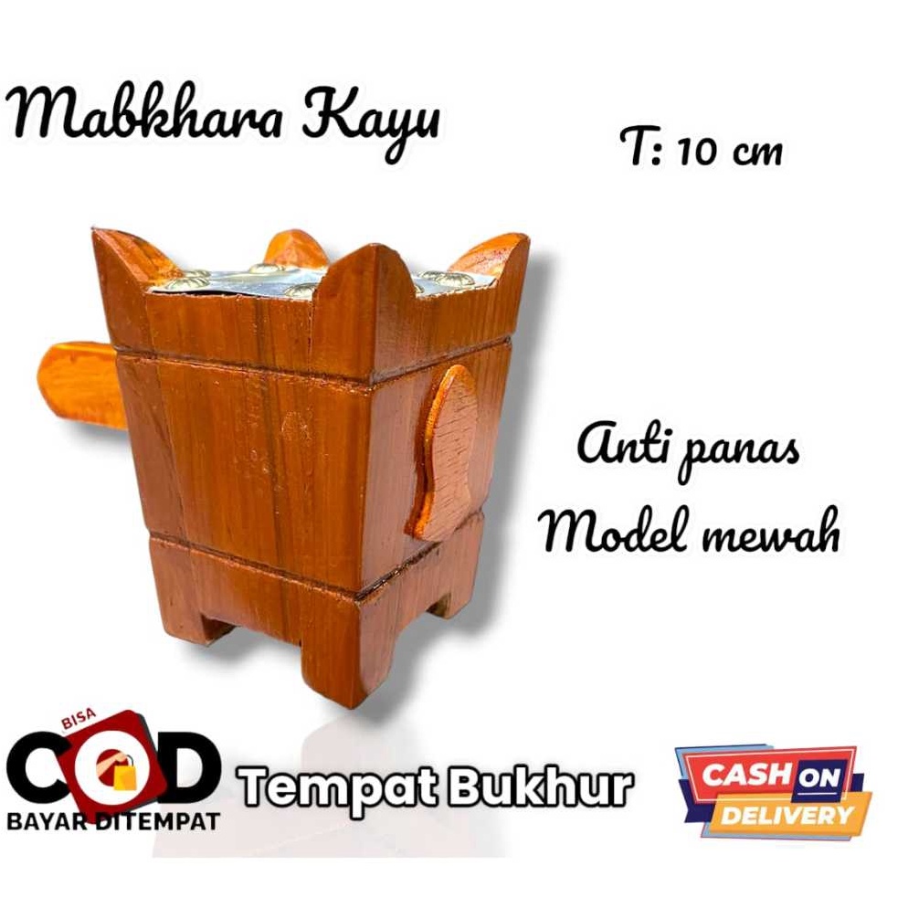 Jual KODE A44V MABKHARA KAYU TARIM TEROMPAH Ukuran Mini TEMPAT PEMBAKAR ...