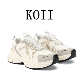KOII [GROSIR][COD]  SEPATU SNEAKERS RUNNING WANITA KOREA IMPORT SPORT SHOES OLAHARAGA PUTIH SIZE 36-41