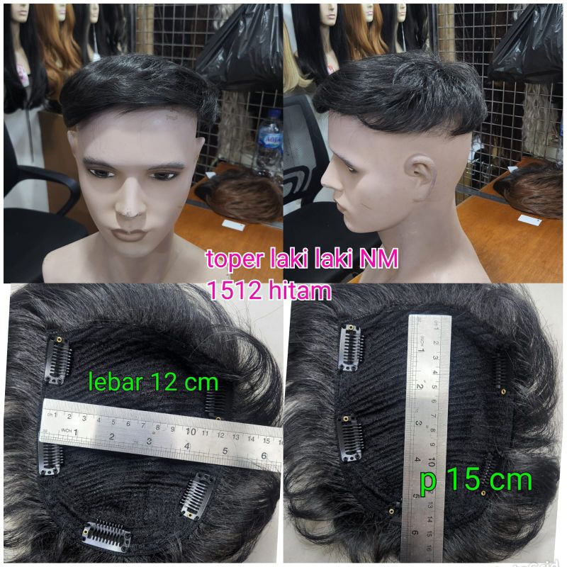 Jual wig touper laki laki NM 1512 | Shopee Indonesia