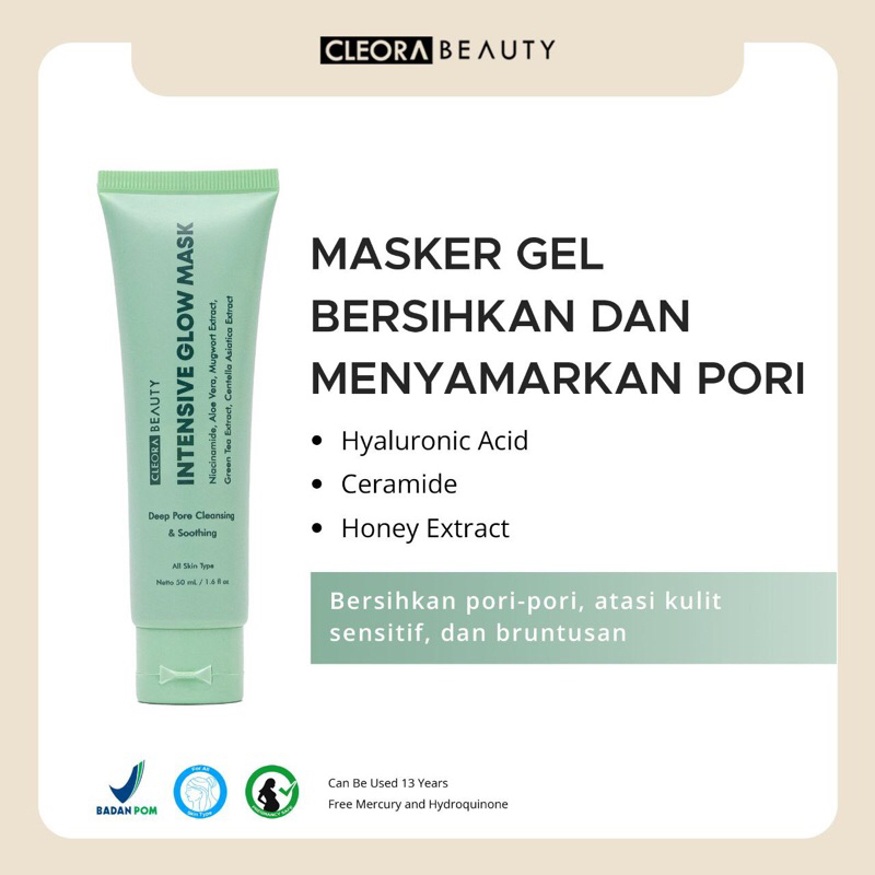 Jual Cleora Beauty Intensive Glow Mask | Shopee Indonesia