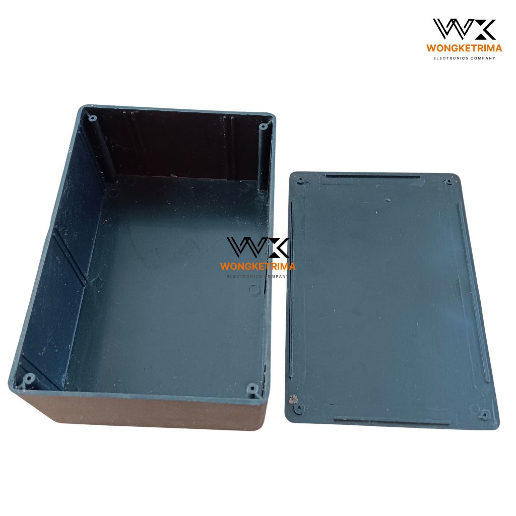 Jual Box Polos X7 Bahan Plastik Warna Hitam Untuk Projek Elektronik ...