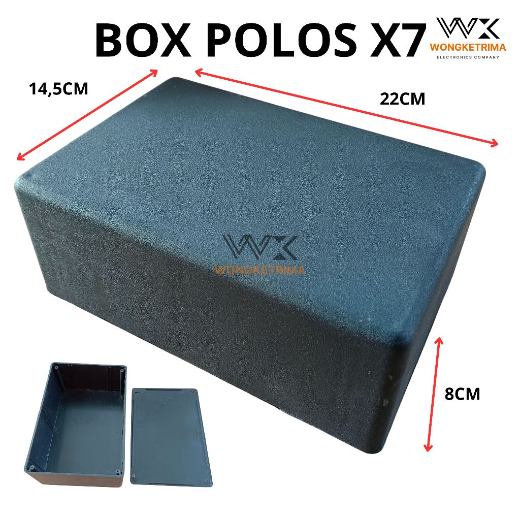 Jual Box Polos X7 Bahan Plastik Warna Hitam Untuk Projek Elektronik ...