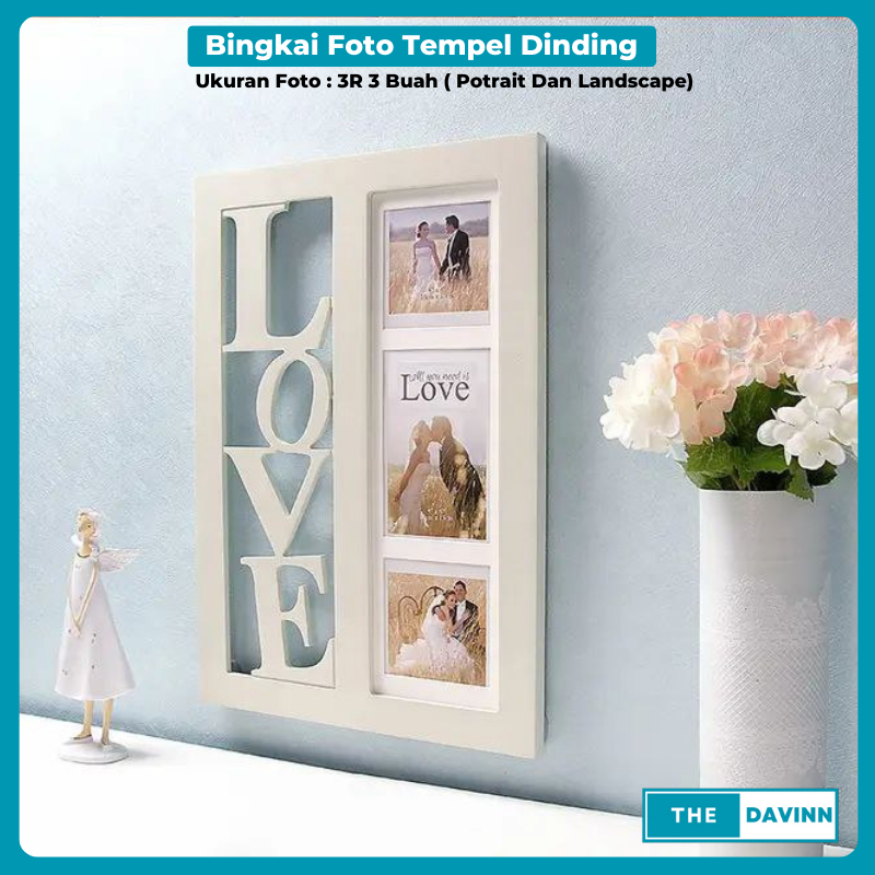 Jual Bingkai Foto Tempel Dinding Frame Photo Pigura Foto Tanpa Paku ...