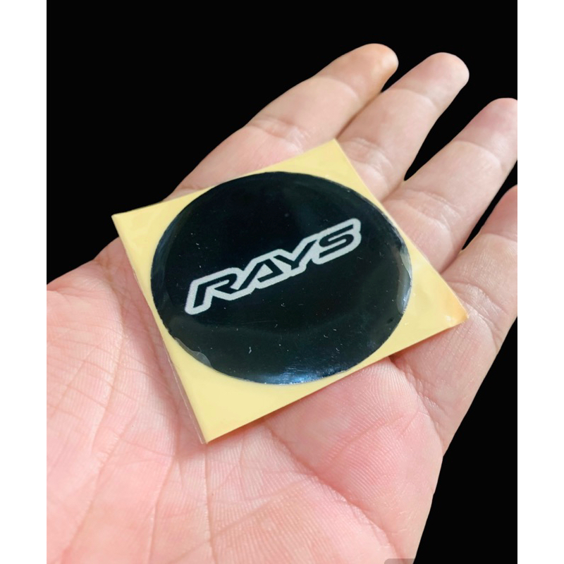 Jual sticker timbul tutup dop RAYS 4pcs | Shopee Indonesia