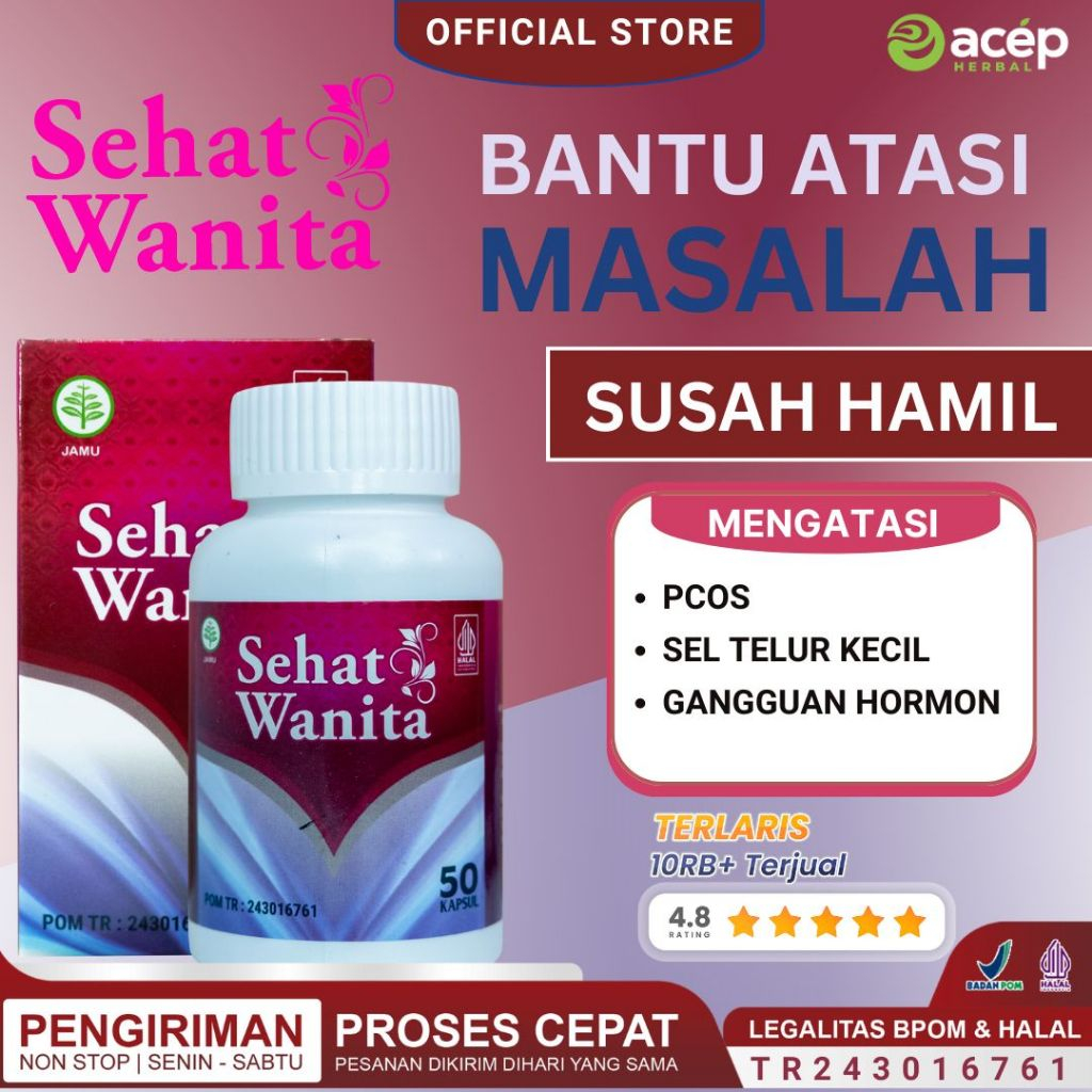 Jual Obat PCOS Sel Telur Kecil Atasi Gangguan Hormon Wanita Penyebab ...