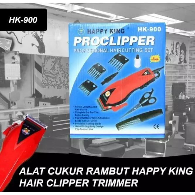 HOPE STORE - COD - Happy King HK- 900 Sistem Charger Mesin Cukur Listrik Potong Rambut Kumis Jenggot | AutoStock