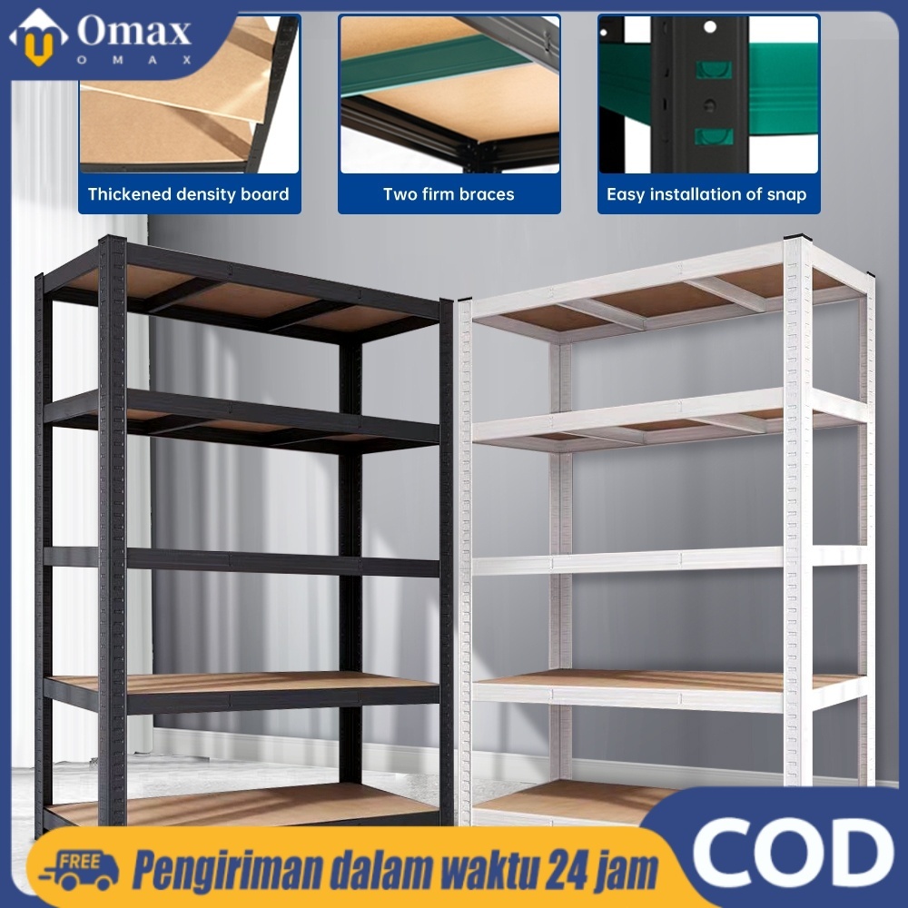 Jual Omax Rak Besi Siku 6 Susun Rak Tanpa Baut Serbaguna Boltless Rack ...