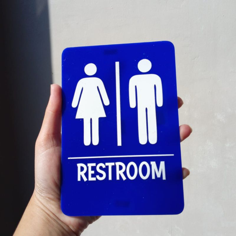 Jual Signage Restroom | SignBoard Toilet | Tanda Toilet Acrylic ...