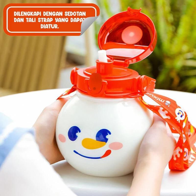 Jual Botol Mixue Kepala 1400ml Snow King Xuewang Botol Sedotan Free ...