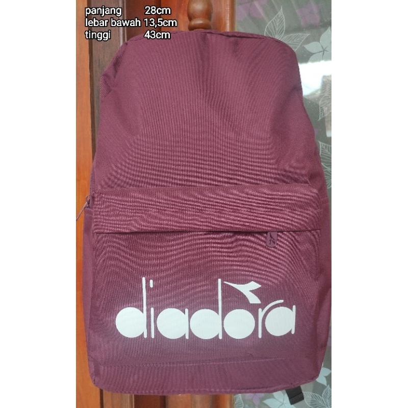Jual Diadora Backpack Maroon Ada Tempat Laptop Original Sports Station ...